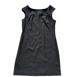 Lois Snyder Dani Max Little Black Dress Women Size 14 Sleeveless Wedding Casual